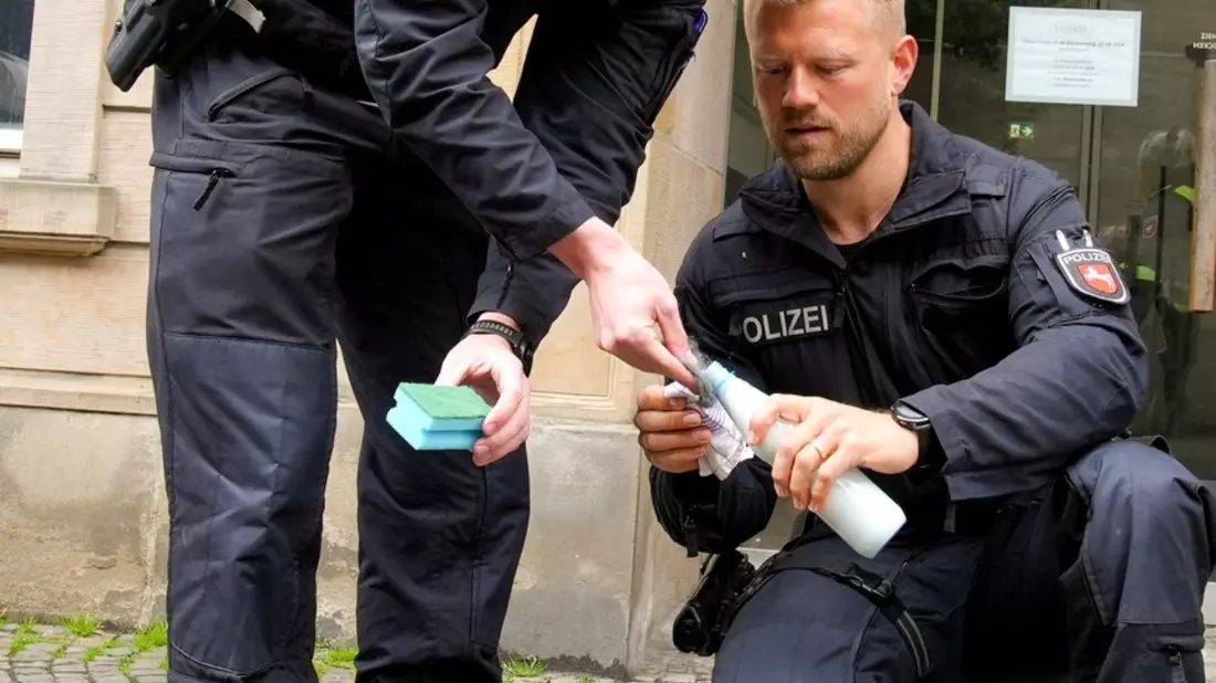 POL-OS: Gemeinsam erinnern, Haltung zeigen: Polizei reinigt Stolpersteine in Osnabrück - Bild: presseportal.de