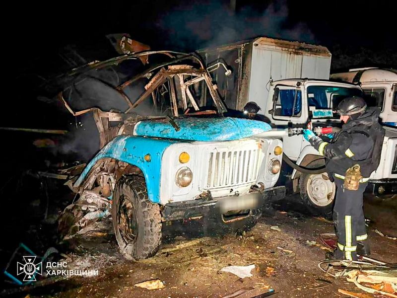 Wie Charkiw wurden auch andere ukrainische Städte nach Auslaufen der Waffenruhe wieder angegriffen.  - Foto: Uncredited/Ukrainian Emergency Service/AP/dpa