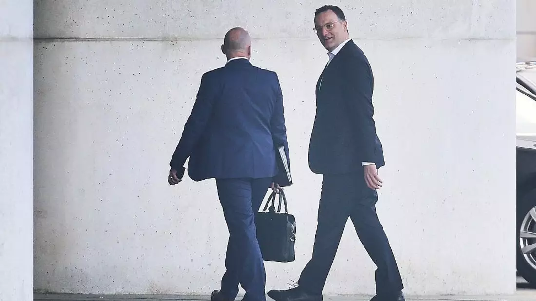Alexander Hoffmann und Jens Spahn bei ihrer Ankunft zum Koalitionsausschuss am 12.05.2026 - Bild: via dts Nachrichtenagentur