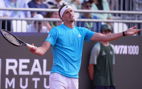 Aus im Achtelfinale von Rom: Alexander Zverev hadert mit seinem Spiel. - Foto: Alfredo Falcone/LaPresse/AP/dpa