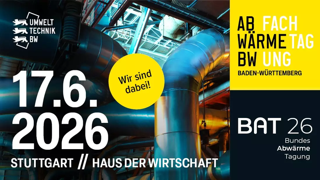 Fachtagung Abwärme BW & Bundesabwärmetagung 2026 - Bild: presseportal.de