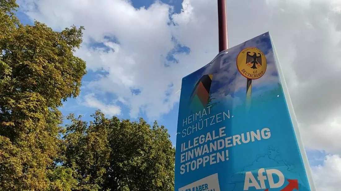AfD-Plakat zur Landtagswahl Mecklenburg-Vorpommern 2021 (Archiv) - Bild: via dts Nachrichtenagentur