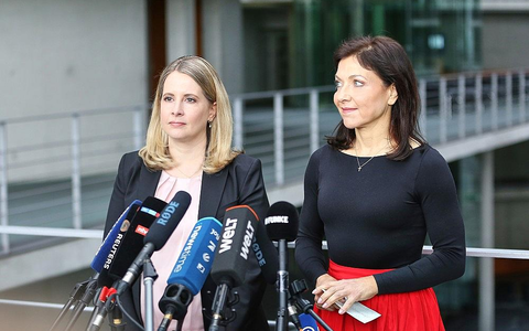 Verena Hubertz und Katherina Reiche am 13.05.2026 - Foto: via dts Nachrichtenagentur