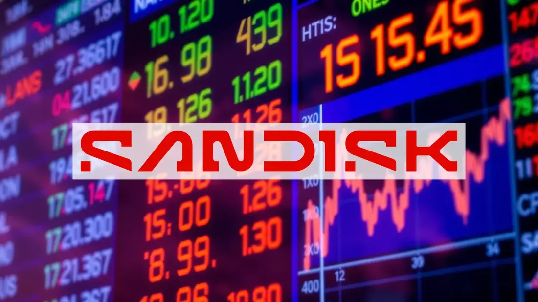 SanDisk's Split Speculation Intensifies as a Credit Upgrade Fails to Stem the Selloff Illustration mit AI erstellt übermittelt durch boerse-global.de