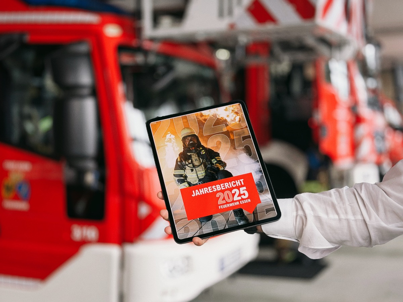 FW-E: Feuerwehr Essen stellt Jahresbericht 2025 vor - Einsatzzahlen weiter auf hohem Niveau - Foto: presseportal.de