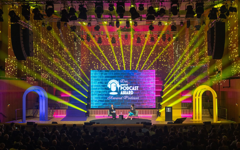 800 Gäste feierten in Berlin den ersten Deutschen Podcast Award. - Foto: Soeren Stache/dpa