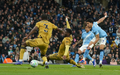 Omar Marmoush (r) von Manchester City erzielt das 2:0. - Foto: Ian Hodgson/AP/dpa