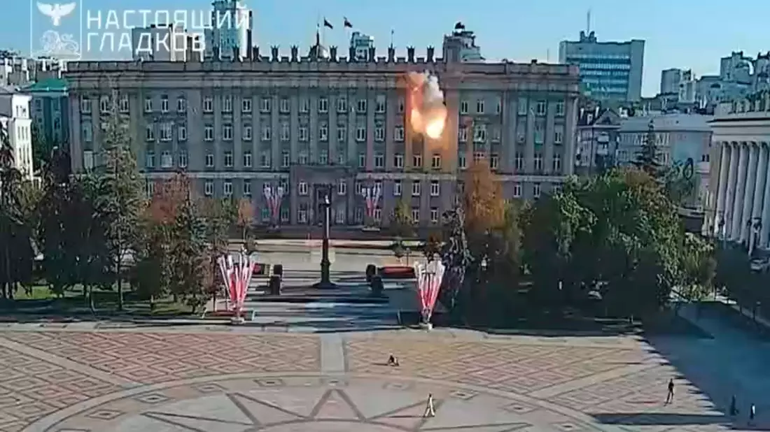 In Belgorod schlägt der russische Angriffskrieg aufs eigene Land zurück. (Archivbild) - Bild: Uncredited/Belgorod Region Governor Vyacheslav Gladkov Telegram channel via AP/dpa
