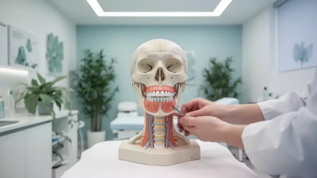 Kiefergesundheit: Wenn Zähneknirschen den ganzen Körper stresst Illustration mit AI erstellt übermittelt durch boerse-global.de