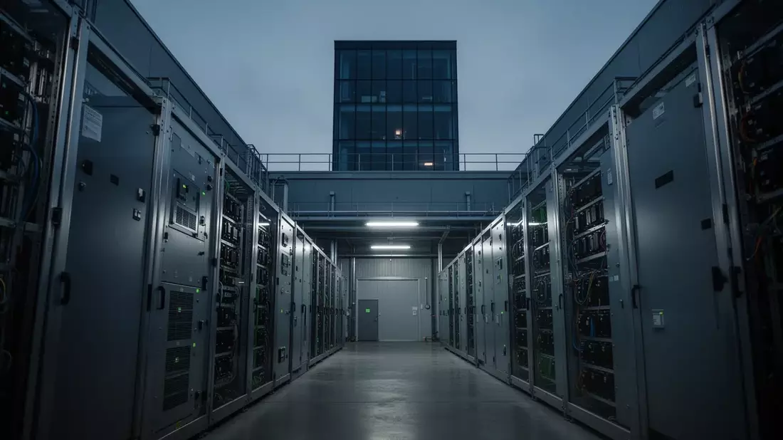 Fluence Energy Aktie: 16-Prozent-Crash trotz Hyperscaler-Deals Illustration mit AI erstellt übermittelt durch boerse-global.de