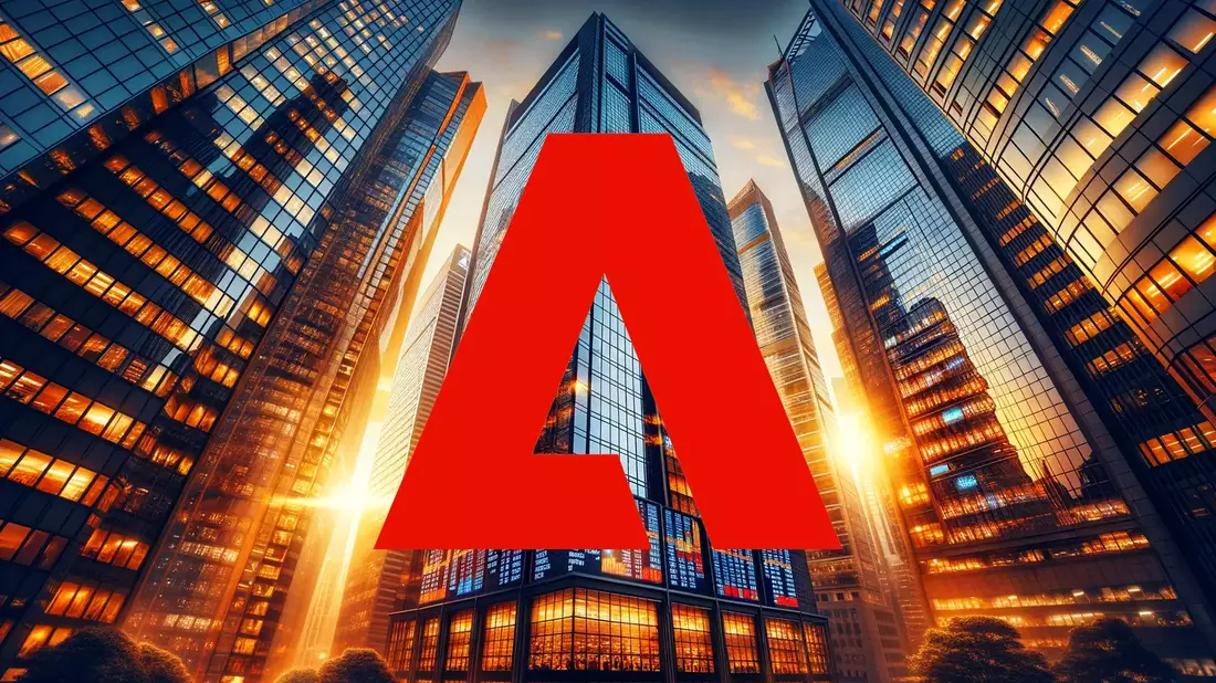 Adobe: el marco para la IA agéntica y una valoración que divide al mercado Illustration mit AI erstellt übermittelt durch boerse-global.de