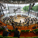 Der Grünen-Antrag zur Unterstützung kleiner Schlachtbetriebe bekam am Mittwochabend nur mit Hilfe von AfD und BSW eine Mehrheit. (Archivbild) - Foto: Robert Michael/dpa