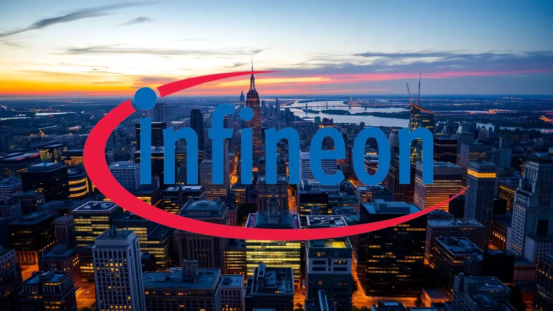Infineon Rides AI Power Boom to Top of DAX Rankings with 77% YTD Rally Illustration mit AI erstellt übermittelt durch boerse-global.de