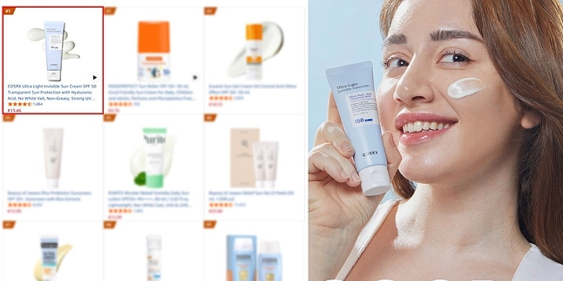 Die „COSRX Ultra-Light Invisible Sunscreen erobert nach ihrem Erfolg in Großbritannien den ersten Platz bei Amazon Deutschland und treibt damit den K-Beauty-Boom in ganz Europa voran - Foto: presseportal.de