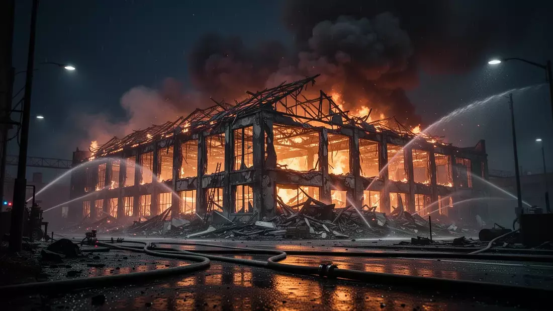 Großbrand in Rabenau: Historische Möbelfabrik Ernst Wolf vollständig zerstört - Bild: über boerse-global.de