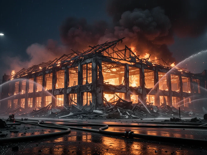 Großbrand in Rabenau: Historische Möbelfabrik Ernst Wolf vollständig zerstört - Foto: über boerse-global.de