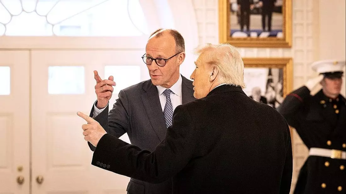 Friedrich Merz und Donald Trump (Archiv) - Bild: Bergmann, Guido/BPA via dts Nachrichtenagentur