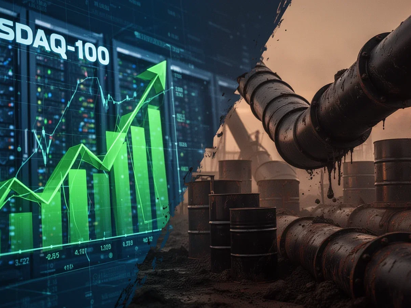 NASDAQ 100: Ölpreise bremsen Tech-Rally - Foto: über boerse-global.de