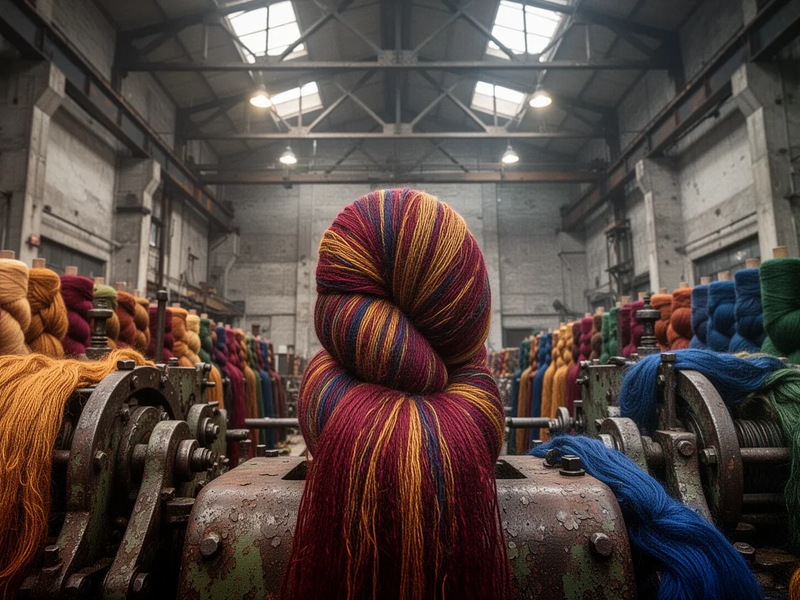 Wollfest Kielgeholt: Handgefärbte Garne in der Gebläsehalle - Foto: über boerse-global.de