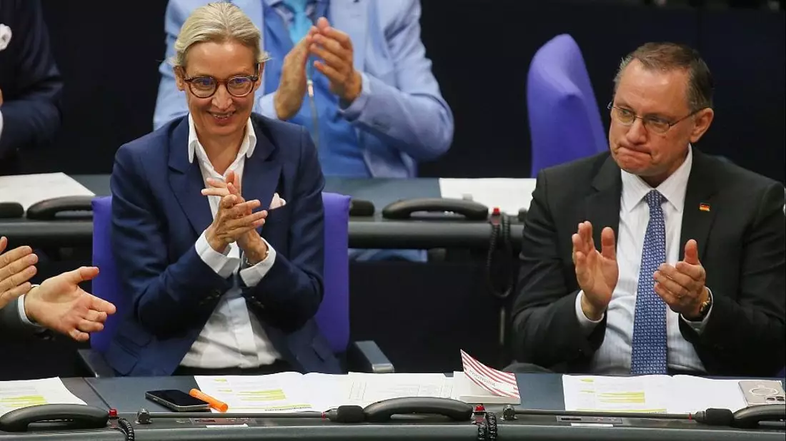 Alice Weidel und Tino Chrupalla (Archiv) - Bild: via dts Nachrichtenagentur