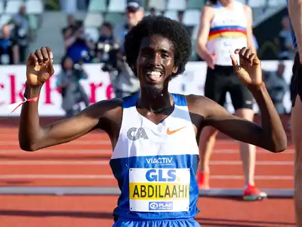 Hält nun auch den deutschen Rekord über 3.000 Meter: Mohamed Abdilaahi. (Archivbild) - Foto: Sven Hoppe/dpa