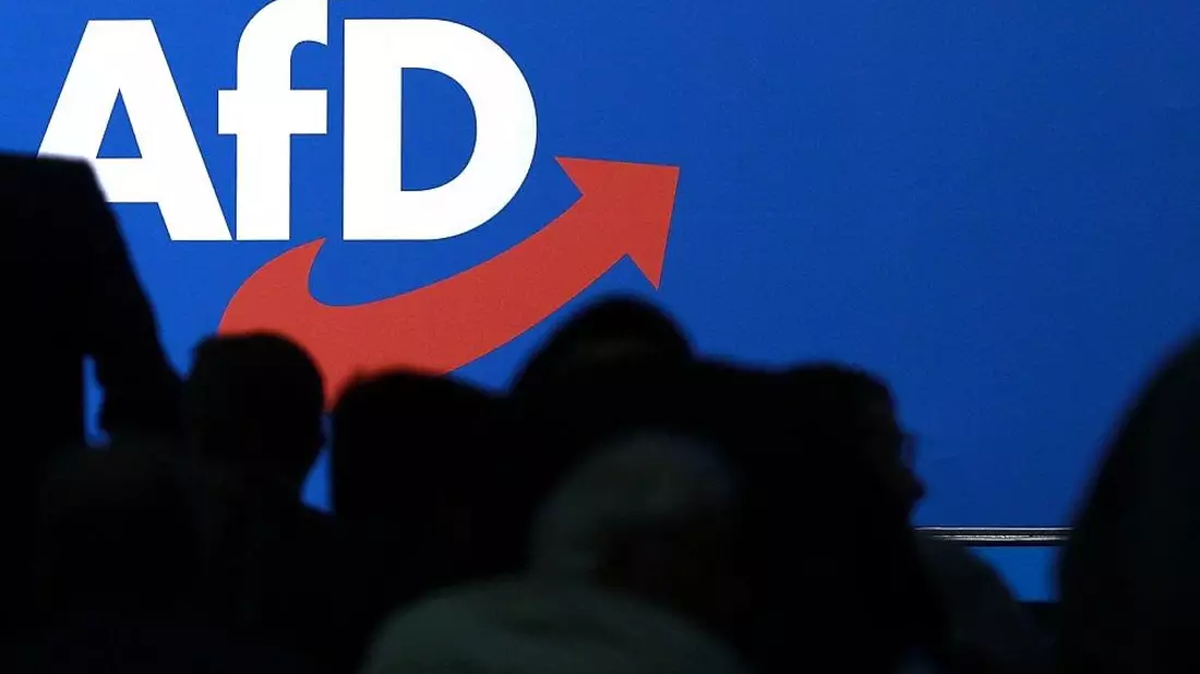 Logo auf AfD-Parteitag (Archiv) - Bild: via dts Nachrichtenagentur