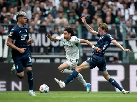 Hoffenheim unterlag Borussia Mönchengladbach. - Foto: Fabian Strauch/dpa