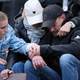Trost von der Familie: St. Paulis Trainer Alexander Blessin. - Foto: Christian Charisius/dpa