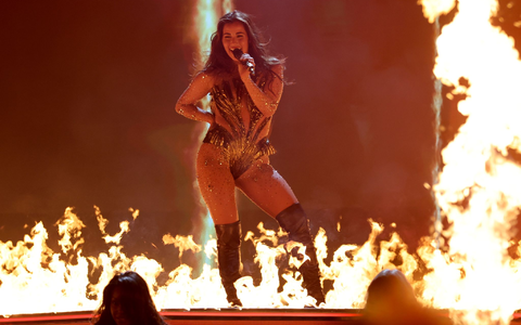 Sarah Engels singt ihren ESC-Hit «Fire». - Foto: Jens Büttner/dpa