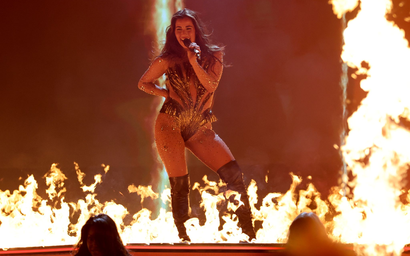 Sarah Engels singt ihren ESC-Hit «Fire». - Foto: Jens Büttner/dpa