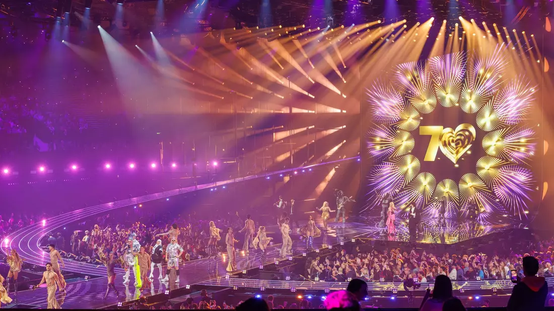 Der 70. Eurovision Song Contest - kurz ESC - fand in Wien statt.  - Bild: Jens Büttner/dpa