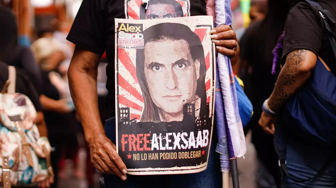 Nach seiner ersten Festnahme hatte es in Venezuela Proteste für Saabs Freilassung gegeben. (Archivbild) - Bild: Jesus Vargas/dpa