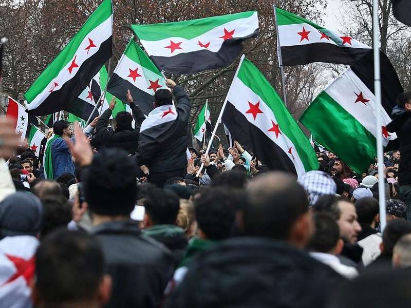 Syrer in Deutschland feiern den Sturz von Assad in Syrien (Archiv) - Foto: via dts Nachrichtenagentur