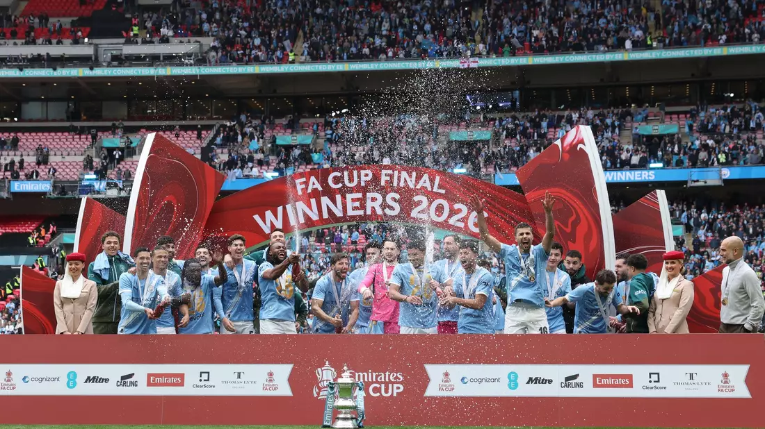 Manchester City gewann das Pokalfinale mit 1:0. - Bild: Richard Pelham/AP/dpa