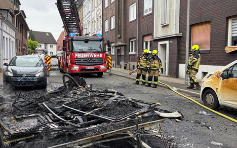 FW-OB: Wohnwagenbrand in Wohnsiedlung - Seilerstraße zeitweise gesperrt - Foto: presseportal.de