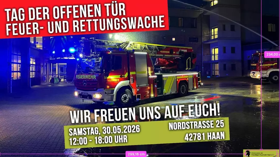 FW-HAAN: Tag der offenen Tür bei der Feuerwehr Haan - Bild: presseportal.de