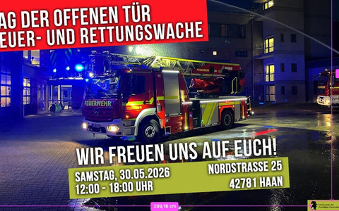 FW-HAAN: Tag der offenen Tür bei der Feuerwehr Haan - Foto: presseportal.de