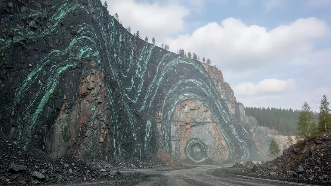 Green Bridge: 280 Millionen Tonnen Serpentine wartet auf Genehmigung - Bild: über boerse-global.de