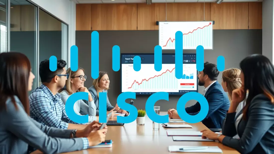Cisco alcanza un nuevo máximo histórico en Bolsa: pedidos récord, recorte de plantilla y el reto del flujo de caja Illustration mit AI erstellt übermittelt durch boerse-global.de