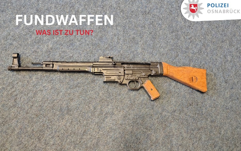 POL-OS: Osnabrück/Melle: 110 statt Bares für Rares? - Polizei gibt Hinweise bei Fund von Waffen - Foto: presseportal.de