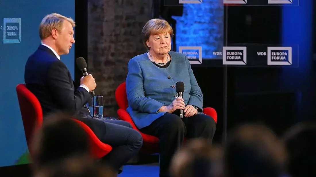 Markus Preiß und Angela Merkel am 18.05.2026 - Bild: via dts Nachrichtenagentur