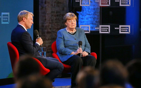 Markus Preiß und Angela Merkel am 18.05.2026 - Foto: via dts Nachrichtenagentur