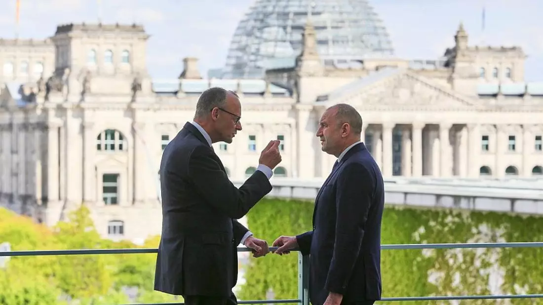 Friedrich Merz und Rumen Radew am 18.05.2026 - Bild: via dts Nachrichtenagentur