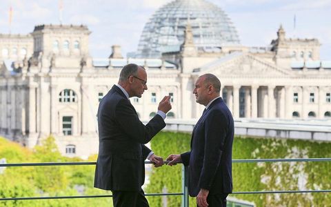 Friedrich Merz und Rumen Radew am 18.05.2026 - Foto: via dts Nachrichtenagentur