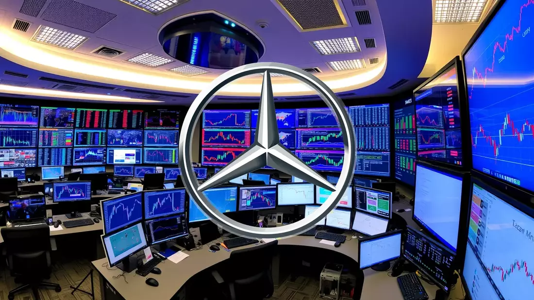 Mercedes-Benz Stock Hovers Near Yearly Low as Buyback Crosses 30 Million Shares and AMG.EA Prepares for LA Debut Illustration mit AI erstellt übermittelt durch boerse-global.de