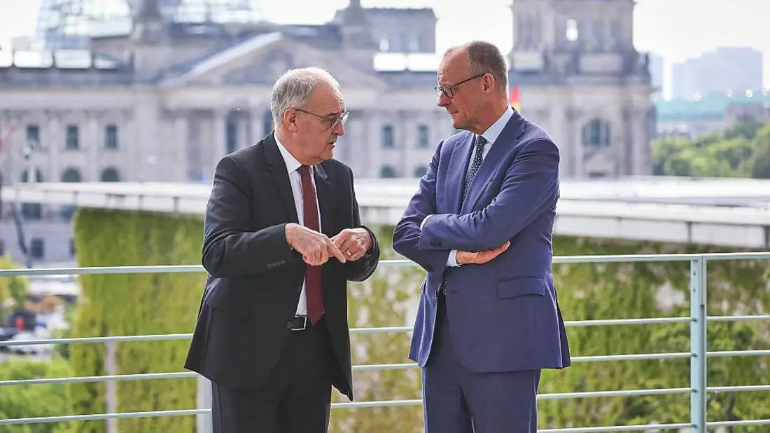 Guy Parmelin und Friedrich Merz am 19.05.2026 - Bild: via dts Nachrichtenagentur