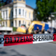 Das Gebiet um die Einsturzstelle ist weiträumig abgesperrt. - Foto: Paul Glaser/dpa