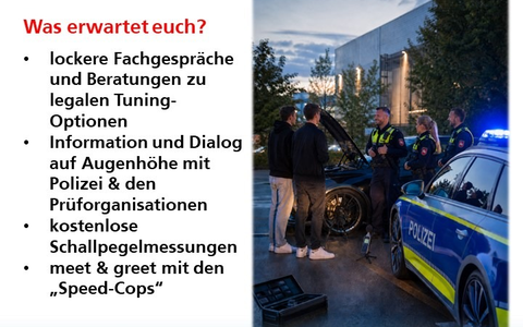 POL-LG: ++ Tuning-Talk reloaded - die Präventionsveranstaltung der Polizei - Sa., 30.05.26 - 16-20 Uhr in Lüneburg ++ Polizeibeamte bieten lockere Fachgespräche, Beratung zum legalen Tuning-Optionen ... - Foto: presseportal.de