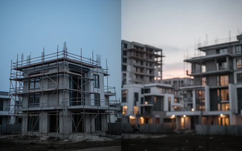 Trendwende am Immobilienmarkt: Baugenehmigungen steigen, Stimmung sinkt - Foto: über boerse-global.de