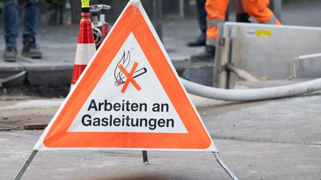 Die Gasleitungen wurden vorübergehend abgestellt. - Bild: Sebastian Kahnert/dpa